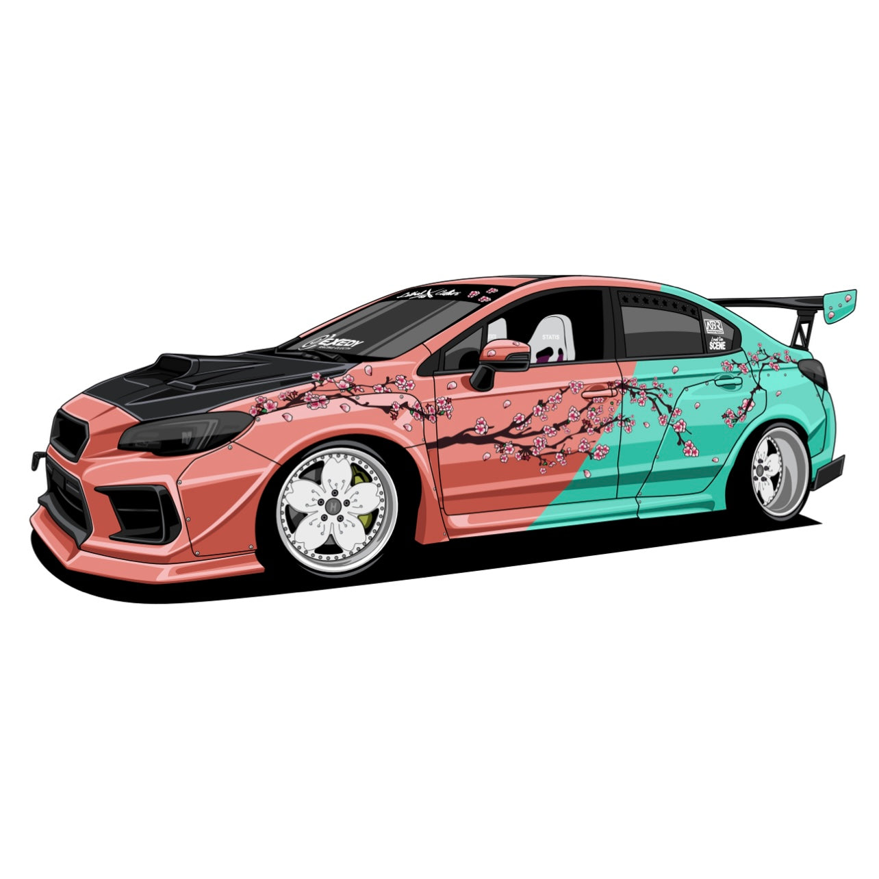 Blossom STI V2 2.0 Sticker